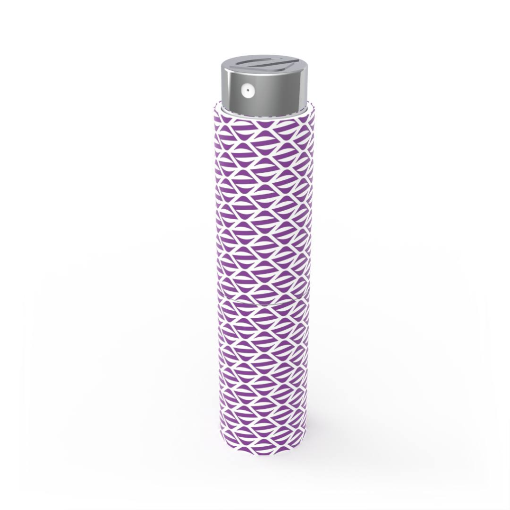 Cover profumo tascabile Monogram - Viola e bianco