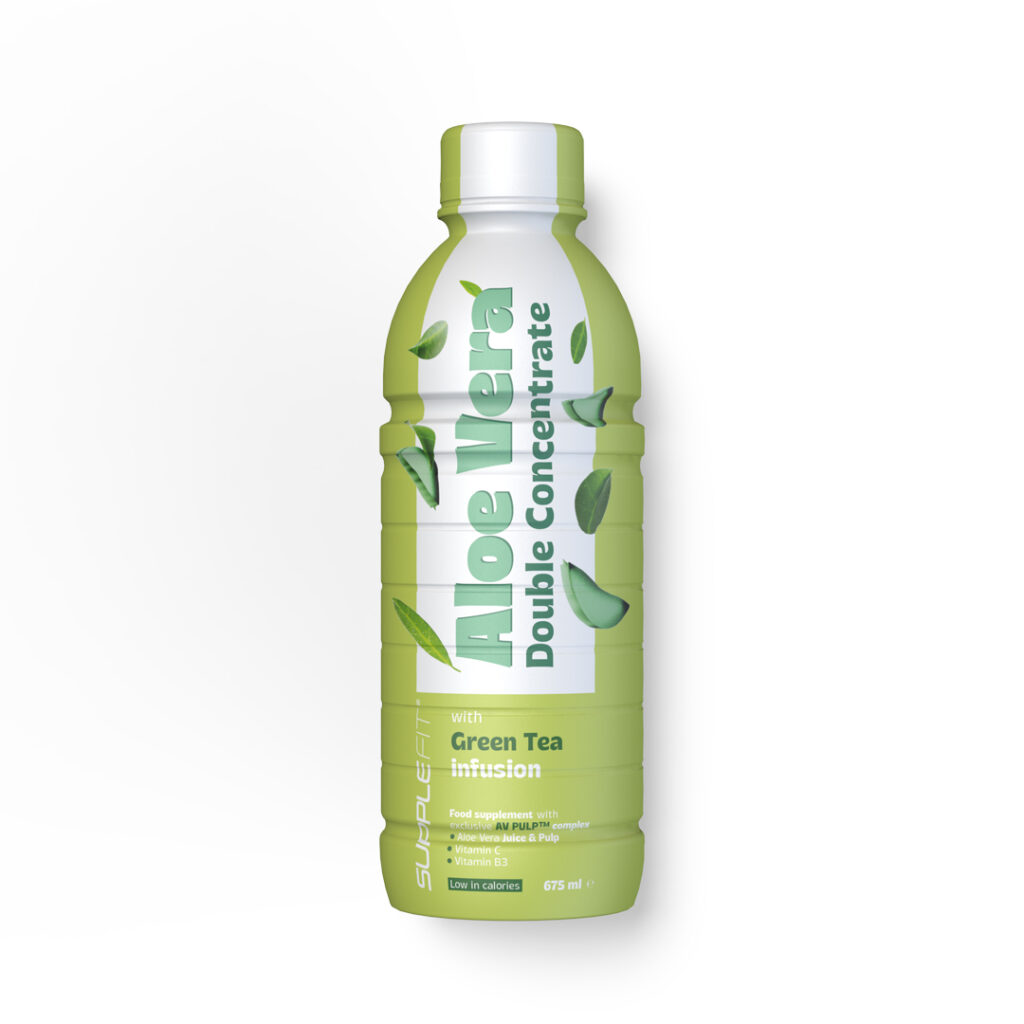 ALOE VERA succo e polpa con Tè Verde - 675 ml