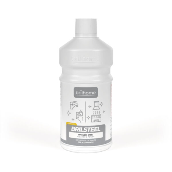 Brilsteel - Detergente lucidante per acciaio inossidabile