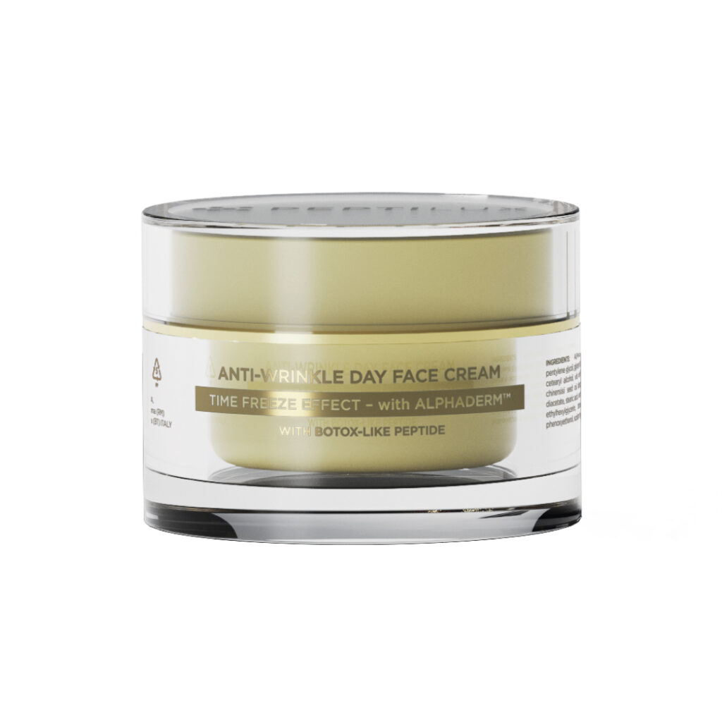 Peptilux - Crema viso giorno antirughe 'effetto time freeze' con ALPHADERM