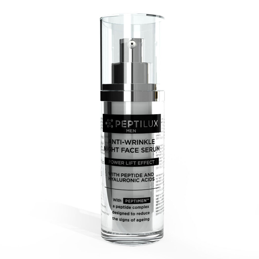 Peptilux Men - Siero viso notte antirughe 'effetto power lift' con PEPTIMEN
